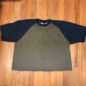 Levi’s green and black crop top